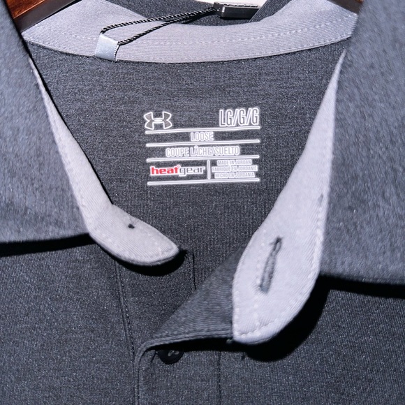 Under Armour Golf Polo Large Mens Gray NWT - Picture 5 of 7